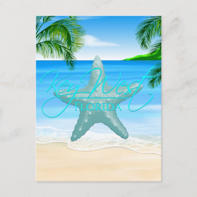 Key West Florida Starfish Postcard (Front)