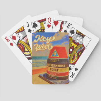 key west Florida Sunset Vacation Souvenirs Vintage Playing Cards