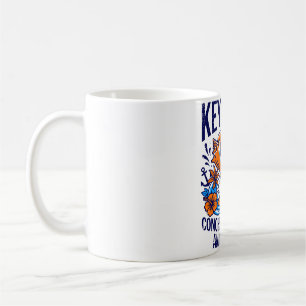 Key West Florida Tropical Cat Conchs And Coconuts Coffee Mug