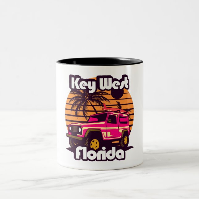 Key West Florida Two-Tone Coffee Mug (Center)