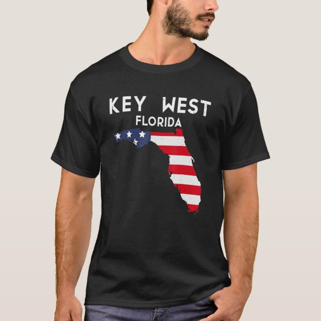 Key West Florida USA State America Travel Floridia T-Shirt (Front)