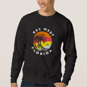 Key West Florida Vacation Souvenir Colourful Ocean Sweatshirt
