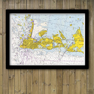 Key West, Florida vintage nautical chart