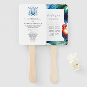 Key West Florida Wedding Program Hand Fan