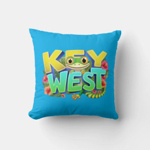 Key West Gecko Florida Cushion