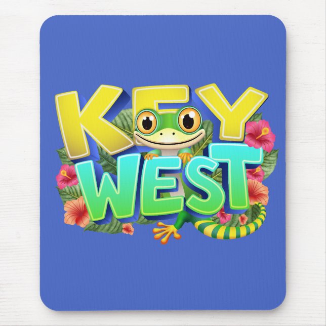 Key West Gecko Florida Mouse Pad (Front)