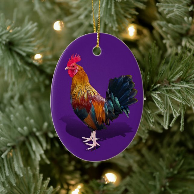 Key West - Gypsy Rooster Ceramic Tree Decoration (Tree)