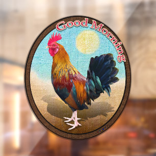 Key West - Gypsy Rooster Good Morning Vintage Oval