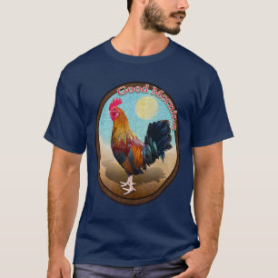 Key West - Gypsy Rooster Good Morning Vintage Oval T-Shirt