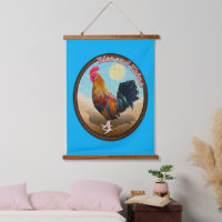 Key West Gypsy Rooster Rise and Shine Vintage Oval