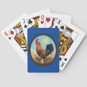 Key West - Gypsy Rooster Vintage Oval Playing Cards