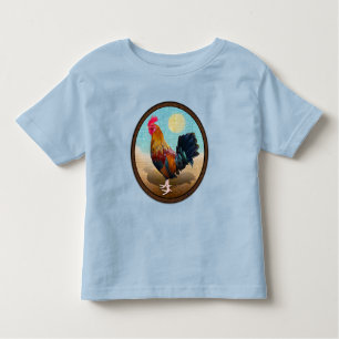 Key West - Gypsy Rooster Vintage Oval Toddler T-Shirt