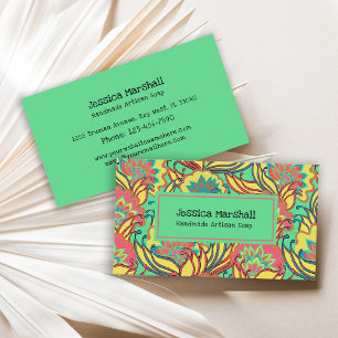 Key West Island Tropical Floral Artisan Business Card