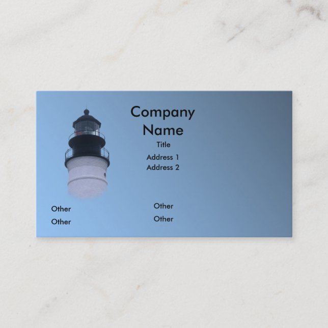 Key West Lighthouse Business Card (Front)
