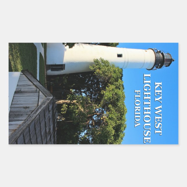 Key West Lighthouse, Florida Rectangular Sticker (Front)