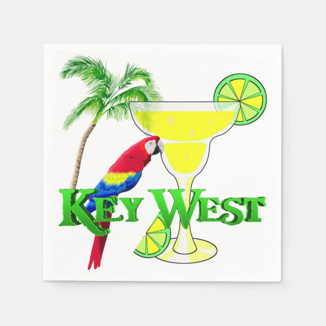 Key West Margarita Napkin (Front)