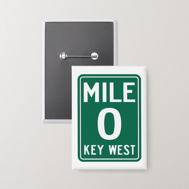 Key West Mile 0, Florida USA (Front/Back)