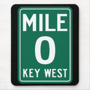Key West Mile 0, Florida USA Mouse Pad