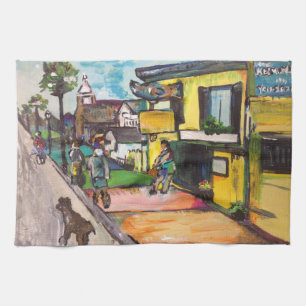 Key West Painting Tea Towel