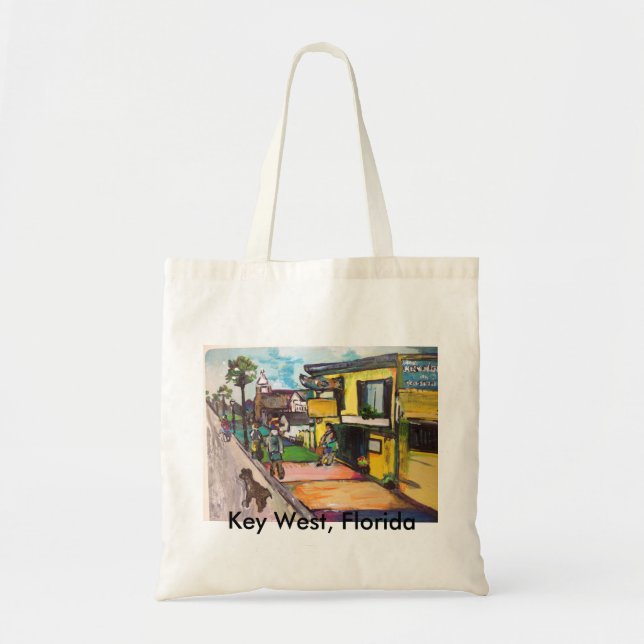 Key West Painting Tote Bag (Front)