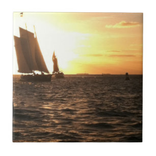 Key West Sunset Photo Tile