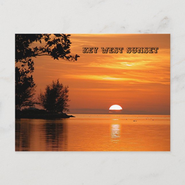 Key West Sunset Postcard (Front)