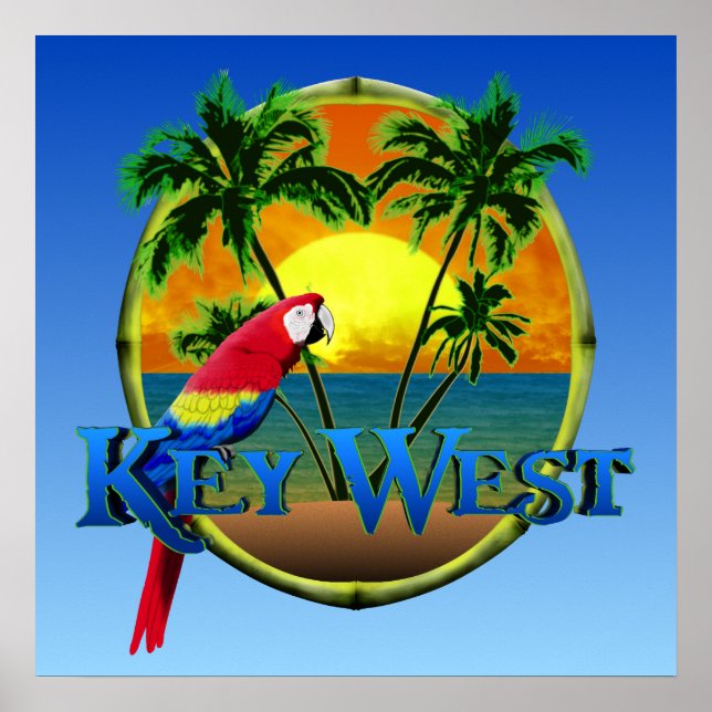 Key West Sunset Poster (Front)