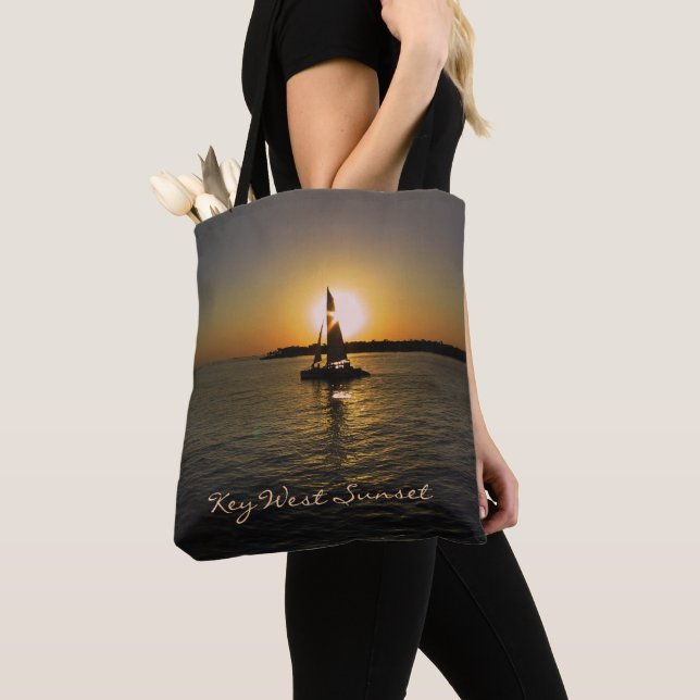 Key West Sunset Tote (customisable)  Bag (Close Up)