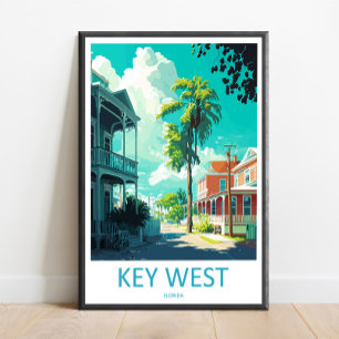 Key West Travel Print Wall Art Key West Wall Hangi