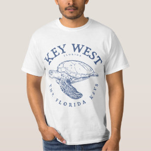 Key West Turtle Florida Keys Scuba Fishing Diving  T-Shirt