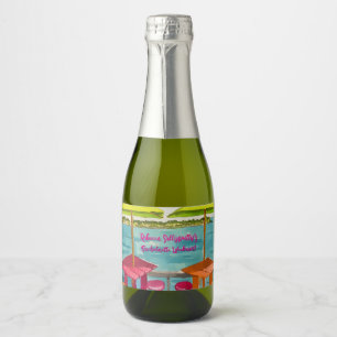 Key West Vibes Bachelorette Weekend Sparkling Wine Label