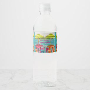 Key West Vibes Bachelorette Weekend Water Bottle Label