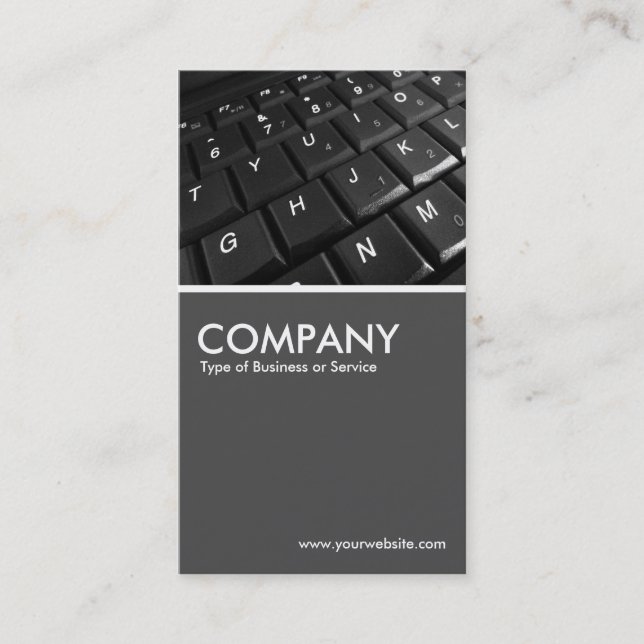 Keyboard - 70pc Grey Business Card (Front)