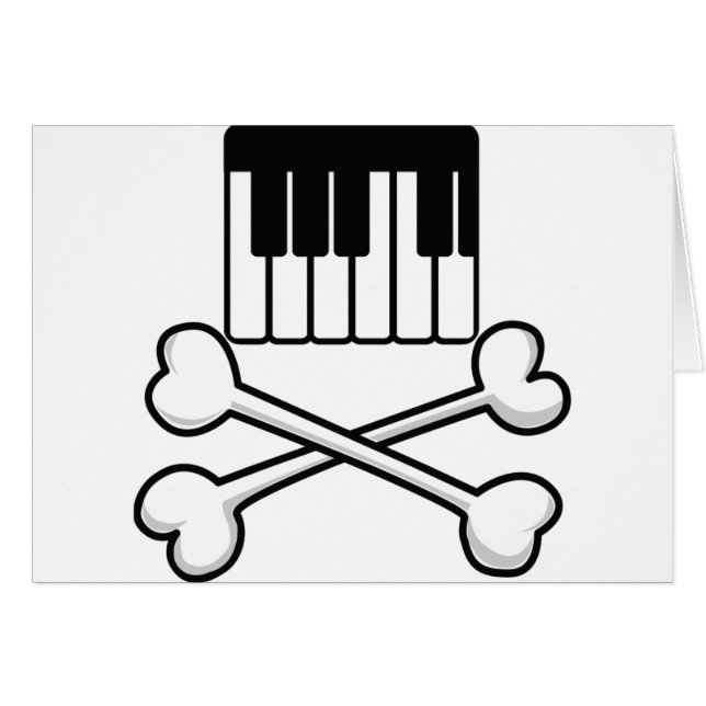 Keyboard and Crossbones (Front Horizontal)