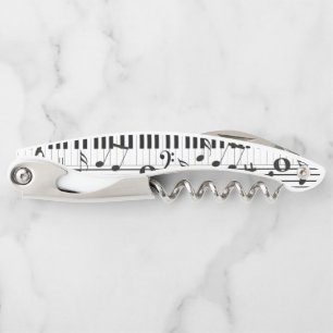 Keyboard And Notes Corkscrew