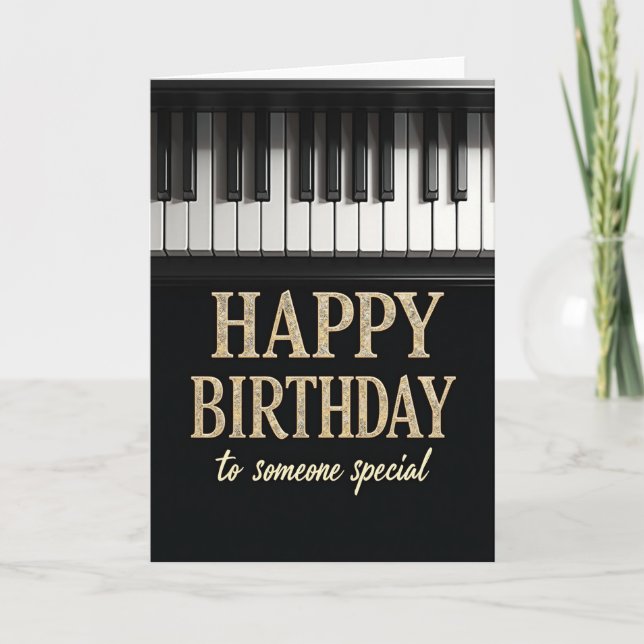 Keyboard Birthday Card (Front)