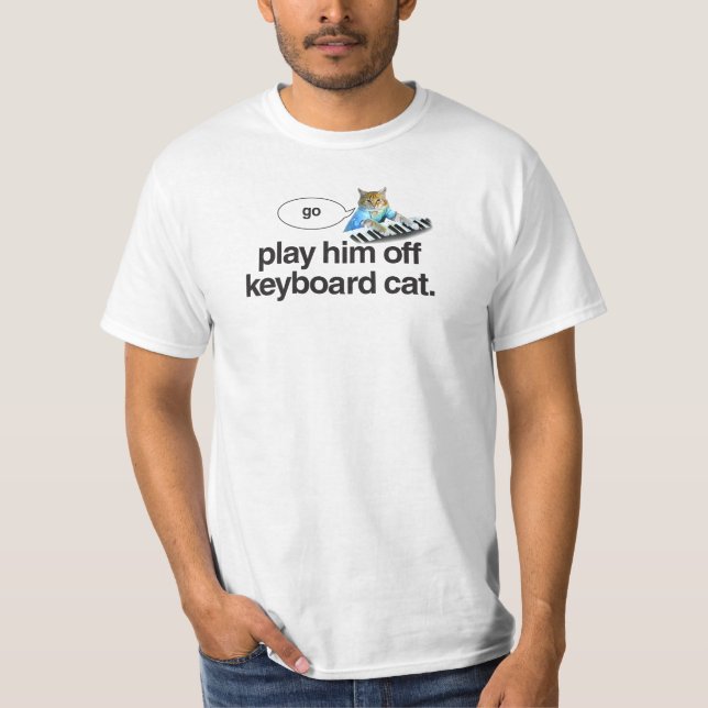 keyboard cat go shirt (Front)
