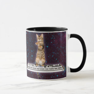 Keyboard cat strikes again mug
