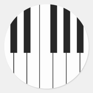 Keyboard Classic Round Sticker