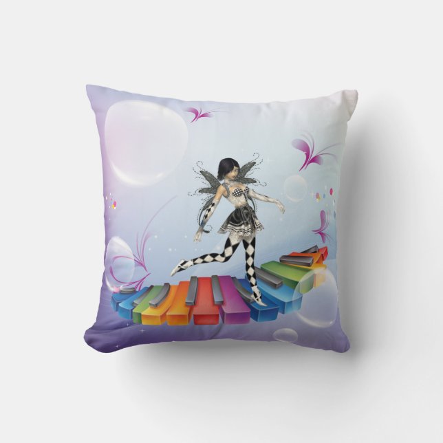 Keyboard Faerie American MoJo Pillow (Front)