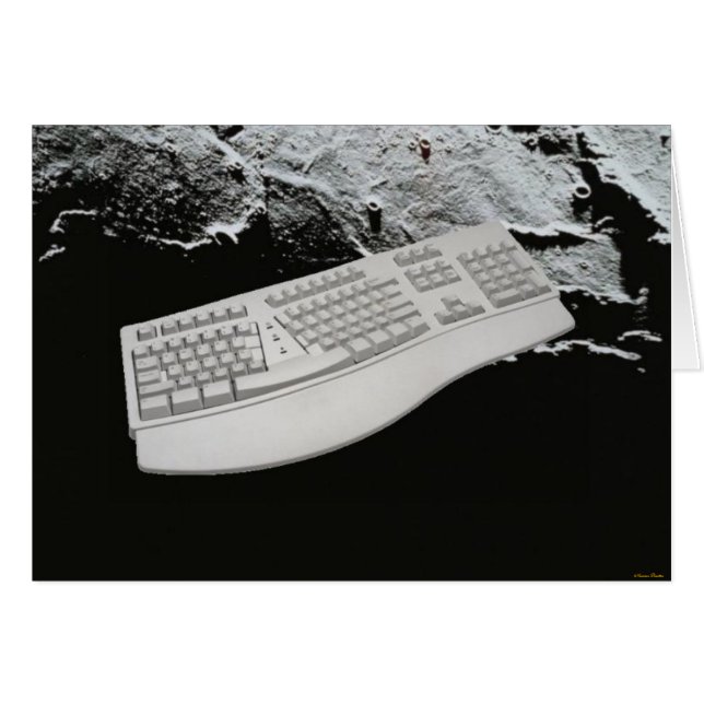 Keyboard In Space Card (Front Horizontal)