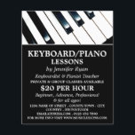 Keyboard Keys, Keyboard, Piano Lessons Flyer<br><div class="desc">Keyboard Keys,  Keyboard,  Piano Lessons Advertising Flyers By The Business Card Store.</div>