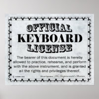 Keyboard License