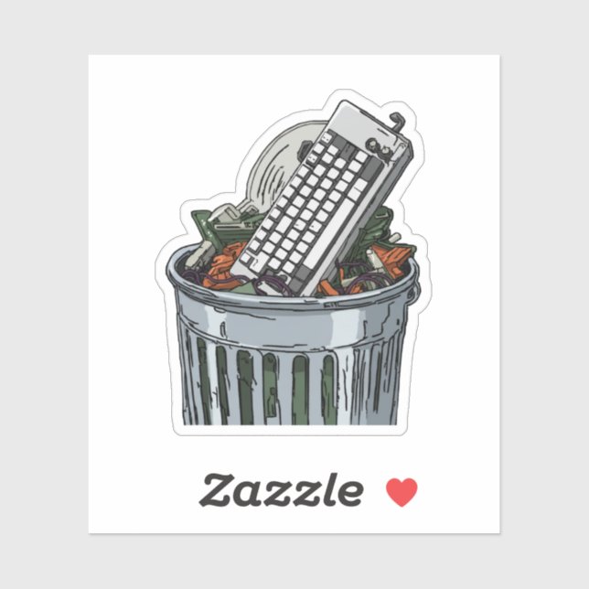 Keyboard on trashcan (Sheet)