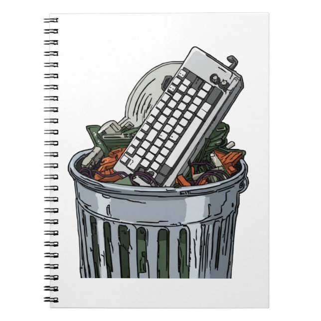 Keyboard on trashcan notebook (Front)