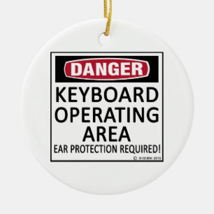 Keyboard Operating Area Ceramic Tree Decoration