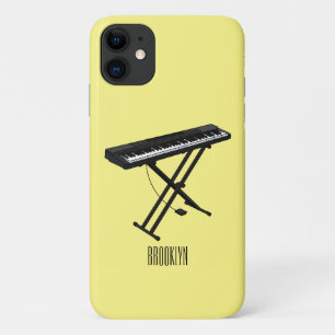 Keyboard piano cartoon illustration Case-Mate iPhone case
