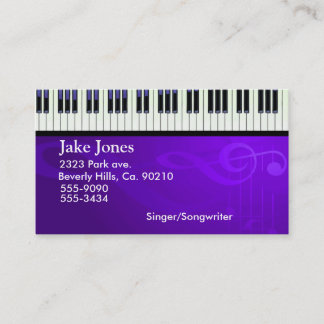 Keyboard Piano Couture Business Card