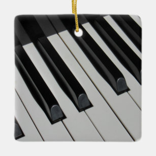 Keyboard Piano Keys Music Instrument Trendy Ceramic Ornament
