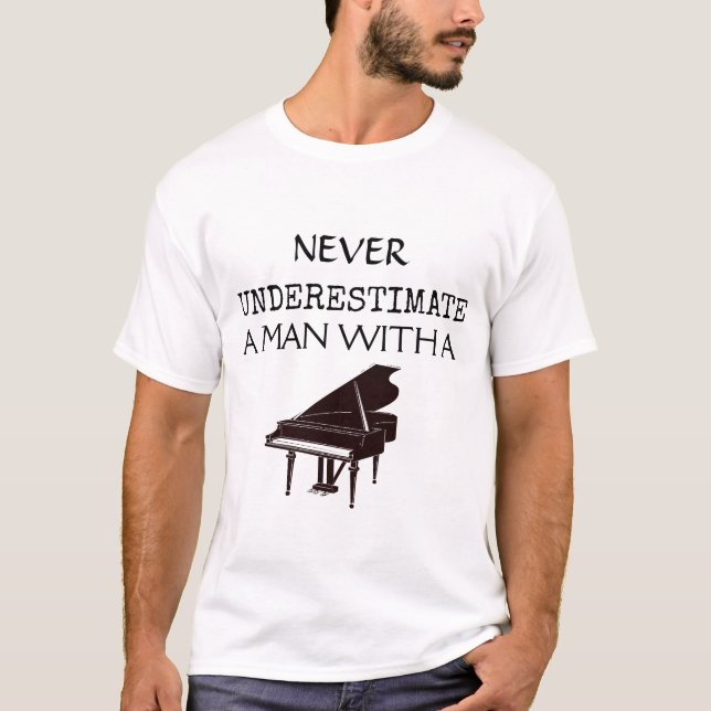 Keyboard Piano - Pianist Musician Music Instrument T-Shirt (Front)